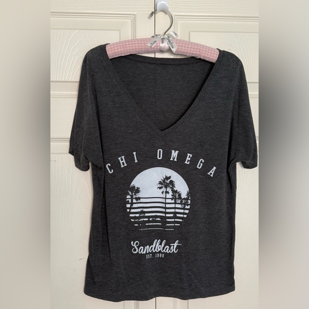 Chi Omega "Sandblast" Graphic Top University of Florida